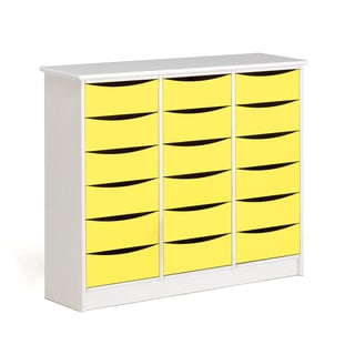 Komoda Björkavi, 18 szuflad,  żółty