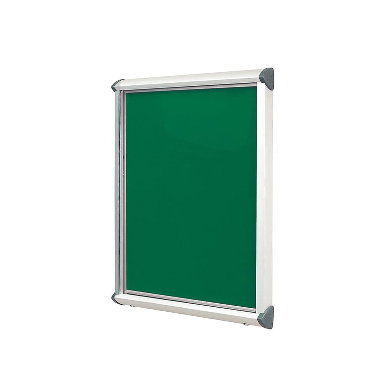 Outdoor notice board SHIELD, 1050x752 mm, emerald green | AJ Products