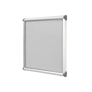 Outdoor notice board SHIELD, 1050x1012 mm, light grey