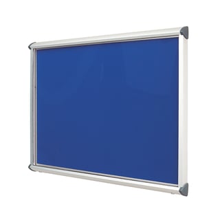 Outdoor notice board SHIELD, 1050x1397 mm, royal blue