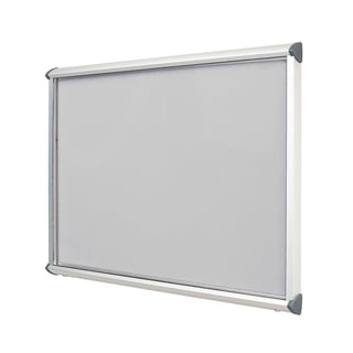 Outdoor notice board SHIELD, 1050x1397 mm, light grey