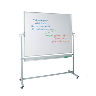 Budget revolving whiteboard, 1500x1200 mm