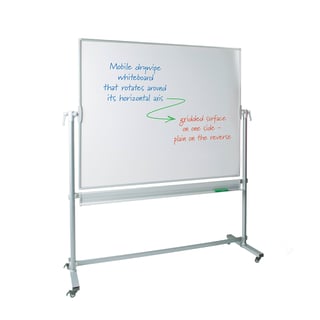 Budget revolving magnetic whiteboard, 1500x1200 mm