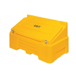 Grit bin, 710x1260x750 mm, 400 L, yellow