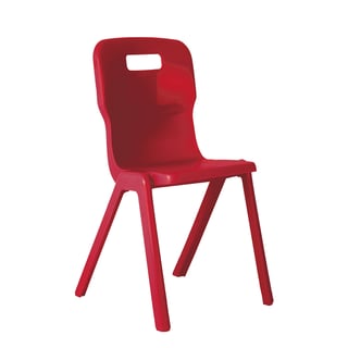 All-in-one plastic chair TITAN, H 430 mm, burgundy