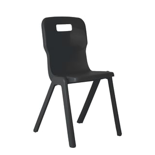 All-in-one plastic chair TITAN, H 430 mm, black