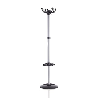 Coat stand CLUSTER, grey and black