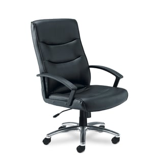 Office chair TILFORD, black faux leather
