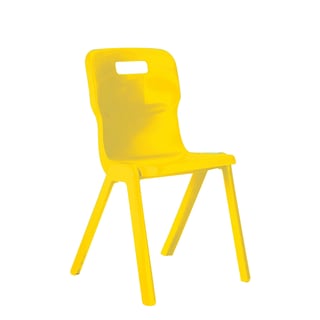 All-in-one plastic chair TITAN, H 350 mm, yellow