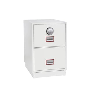 Fireproof filing cabinet, electronic, 2 drawers, 720x525x675 mm
