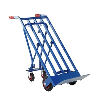 Heavy-duty 3 in 1 sack truck, solid tyres, 400 kg load