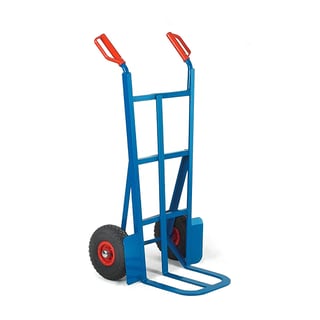Sack truck, 200 kg load, pneumatic tyres, 1170x635x305 mm