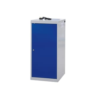 Charging laptop cabinet, 1 door, 1000x500x500 mm, blue
