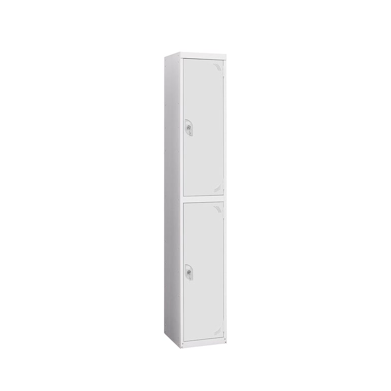 Wet Area Locker, 2 Doors, 1800x300x450 Mm, Grey 