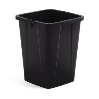 Avfallsbehållare OLIVER, 90 liter, svart
