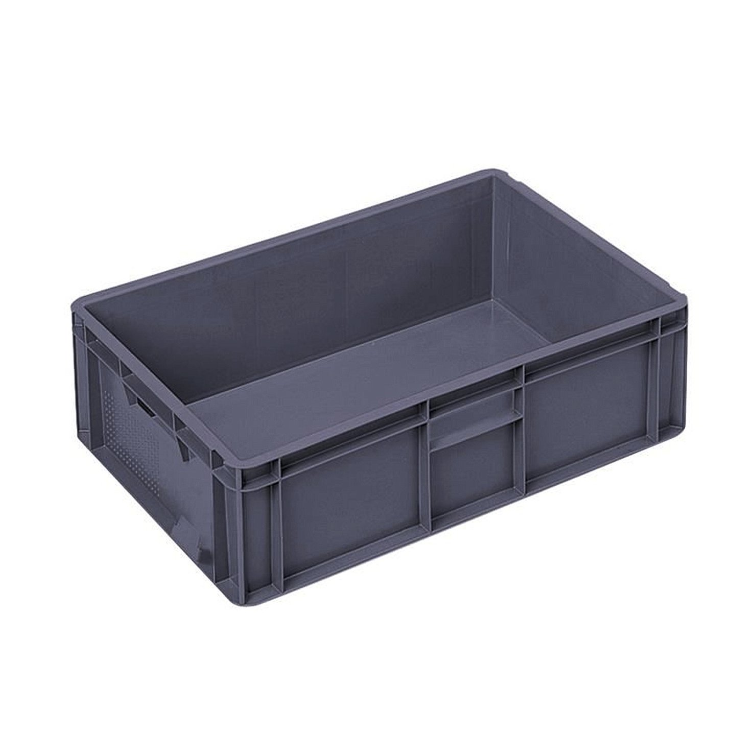 Euro box, solid, 600x400x175 mm, 34 L, grey AJ Products