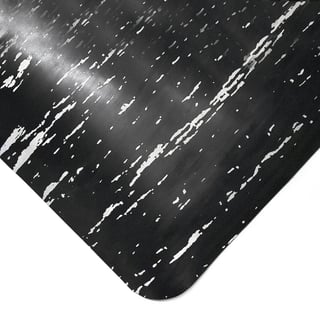 Anti-fatigue workplace mat MARBLE, 600x900 mm, black