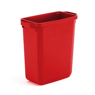 Kosz na śmieci OLIVIER, 600x280x590 mm, 60 L, czerwony