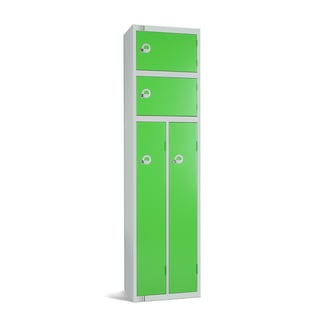 2 person locker, 1800x450x450 mm, green