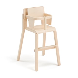 Høy barnestol DANTE med armstøtte og bøyle, H500 mm, bjørk laminat