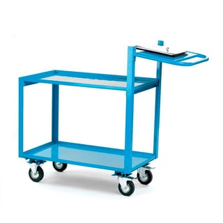 Order picking trolley with shelf, 250 kg load, 1330x500x1070 mm