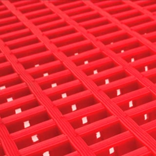 Leisure matting, 600x1200 mm, red