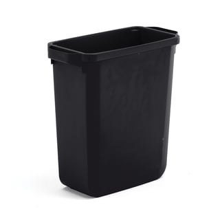 Avfallsbehållare OLIVER, 60 liter, svart