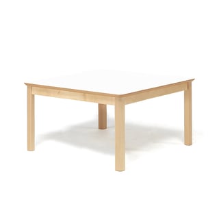 Leikkipöytä ZET, 800x800x500 mm, koivu, valkoinen
