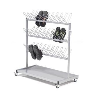 Shoe drying rack, 1063x540x1200 mm, grey