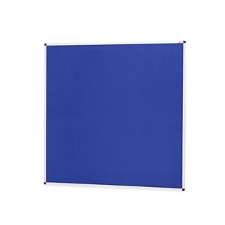 Aluminium framed noticeboard, 1200x1200 mm, blue