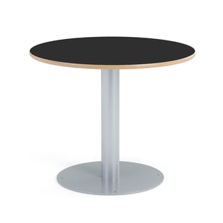 Pöytä GATHER, lattiakiinnitys, Ø900x720 mm, musta