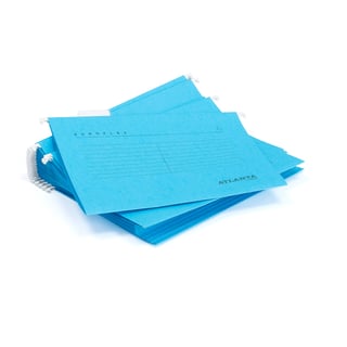 A4 suspension files, 25-pack, blue