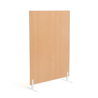 Budget wooden office screen EASE, 1480x1000x18 mm, beech