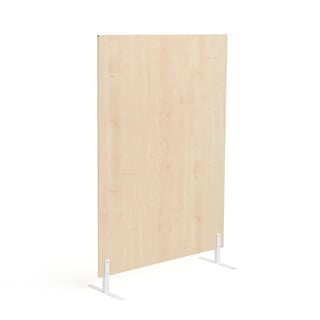 Budget wooden office screen EASE, 1480x1000x18 mm, birch