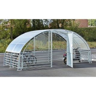 Lockable bicycle shelter TEAM, basic unit