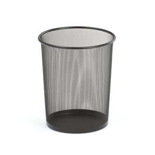 Waste paper basket, Ø 295x355 mm, 18 L, black