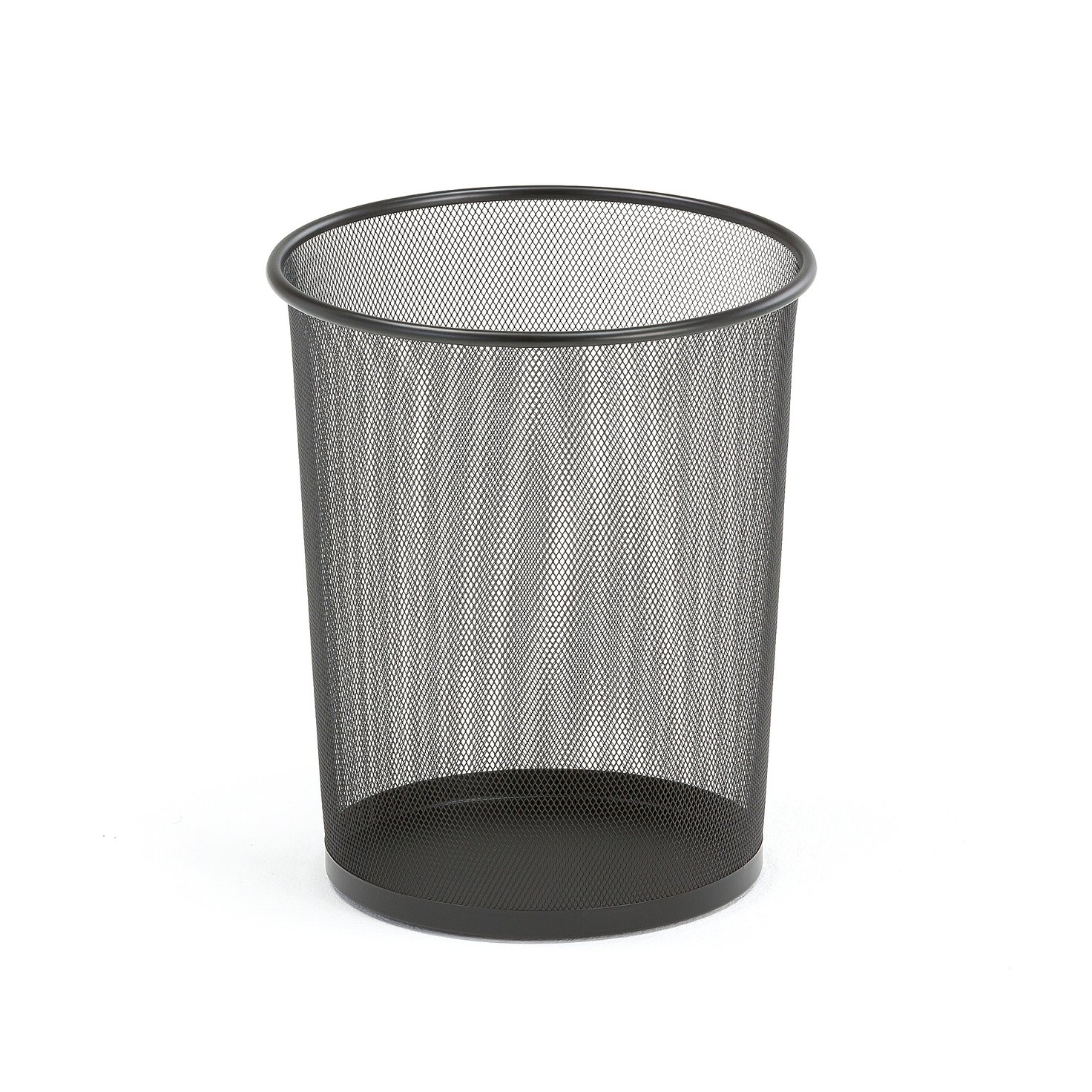Waste paper basket, Ø 295x355 mm, 18 L, black AJ Products
