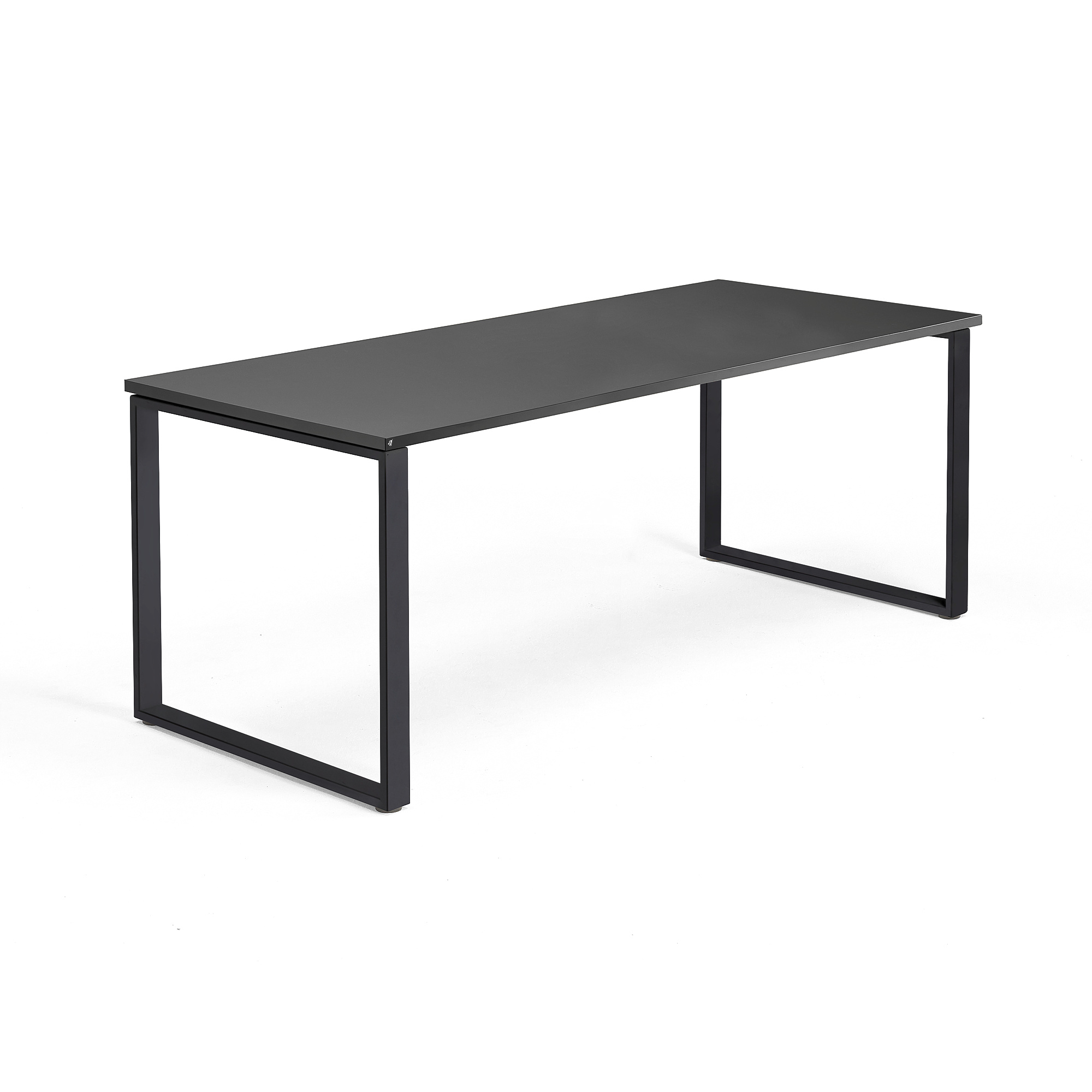 Simple black deals desk