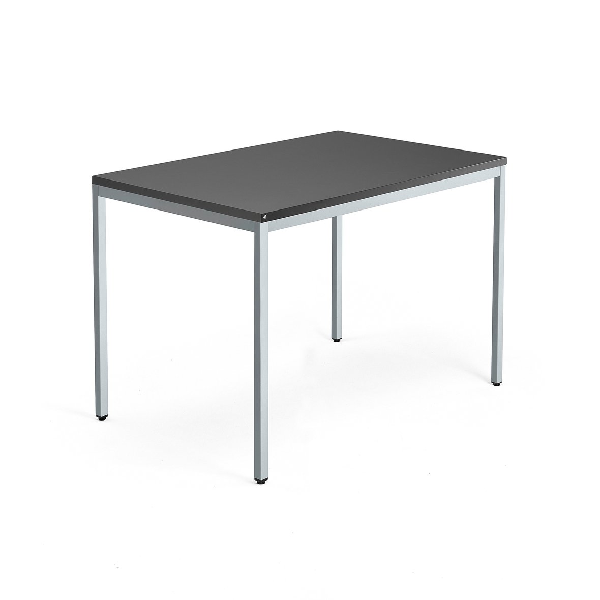 Desk QBUS, 1200x800 mm, 4leg frame, silver frame, black AJ Products