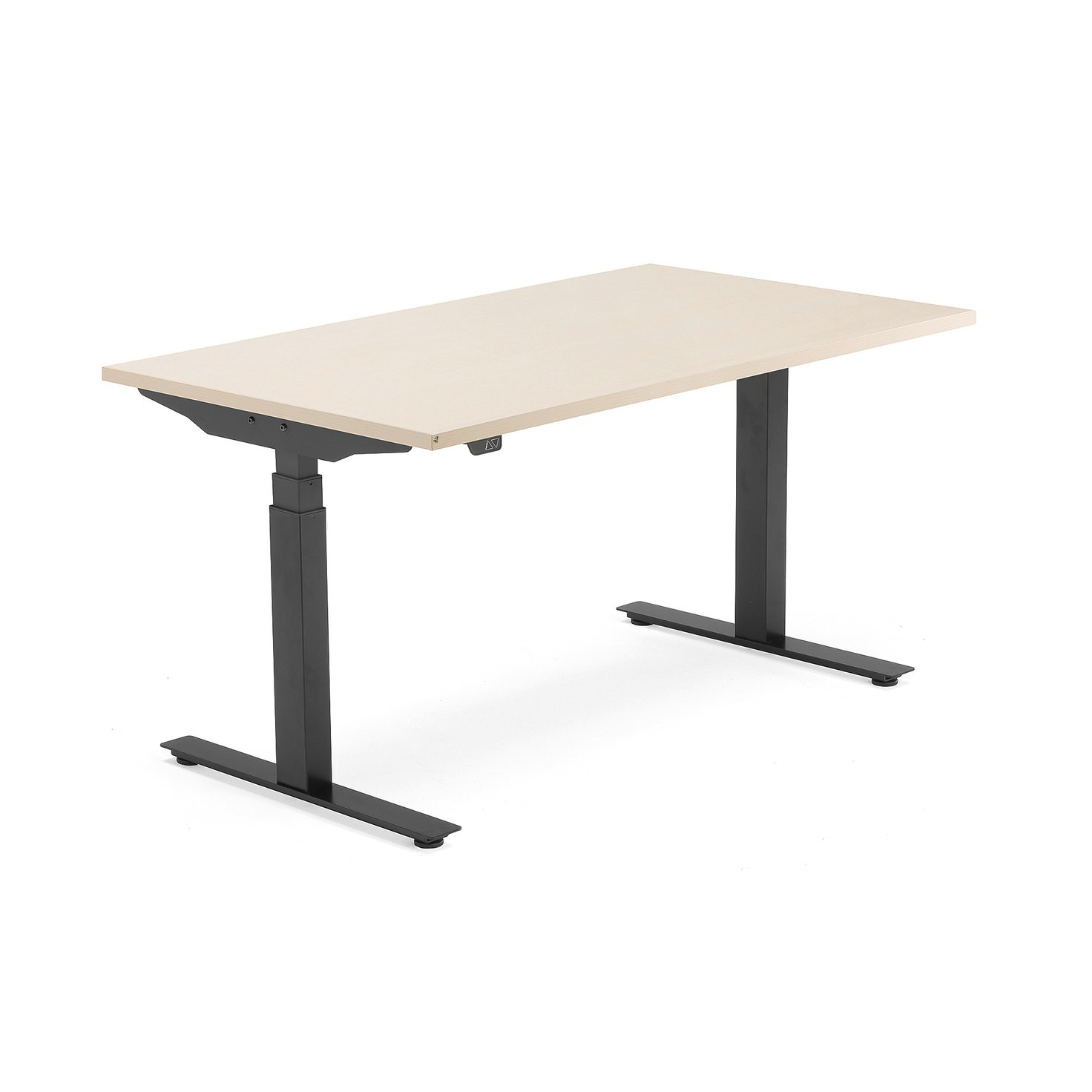 Standing desk MODULUS SMART, 1400x800 mm, black, birch AJ Products
