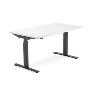 Modulus radni stol, 1400x800 mm, crni okvir, bijeli