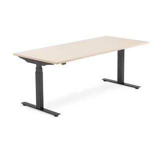 Modulus radni stol, 1800x800 mm, crni okvir, breza