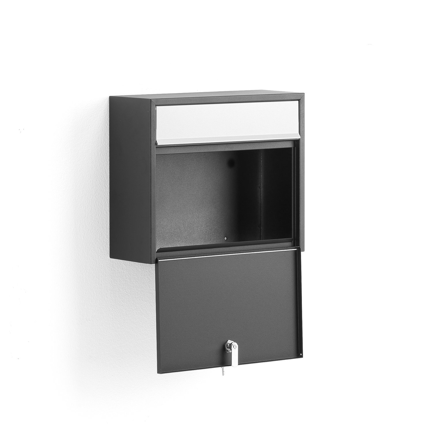 Mail box GAZETTE, 330x390x150 mm, black AJ Products