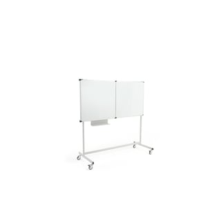 Mobile triple panel whiteboard MEGAN, 1500x1000 mm
