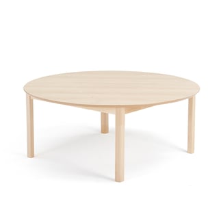 Stół dla dzieci ZET, okrągły, 1200x500 mm, brzoza