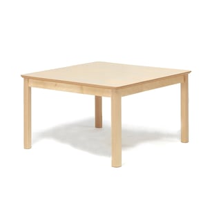 Stół dla dzieci ZET, 800x800x550 mm, brzoza, biały