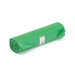 Plastične vreće: (125l): Š750 x1150mm: zelena