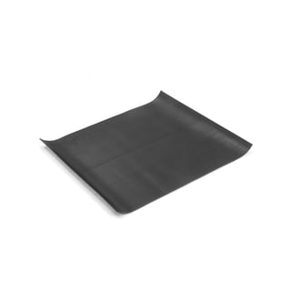 Rubber mat for workshop cabinet SERVE, 445x495 mm, black