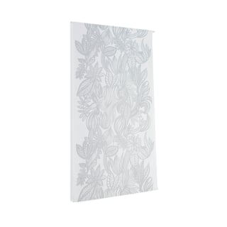 Sound absorbent wall hanging, 1300x2200 mm, white doodle design