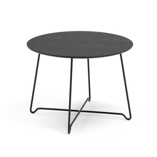 Soffbord IRIS, Ø700 mm, svart, svart stativ